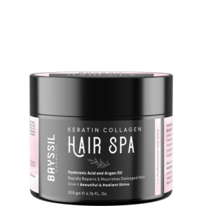 Permanent hair spa cream by Bayssil for deep repair and frizz control
